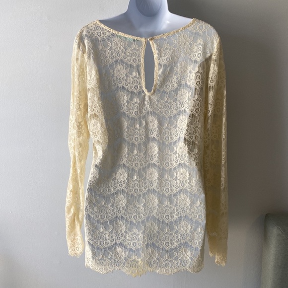 ⚡️Last days! Maurices Long Sleeve Lace Top L - Picture 3 of 8